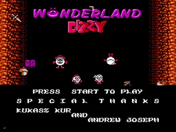 Wonderland Dizzy (World) (En,Fr,Es,Nl,Pt,Pl) (Aftermarket) (Homebrew) screen shot title